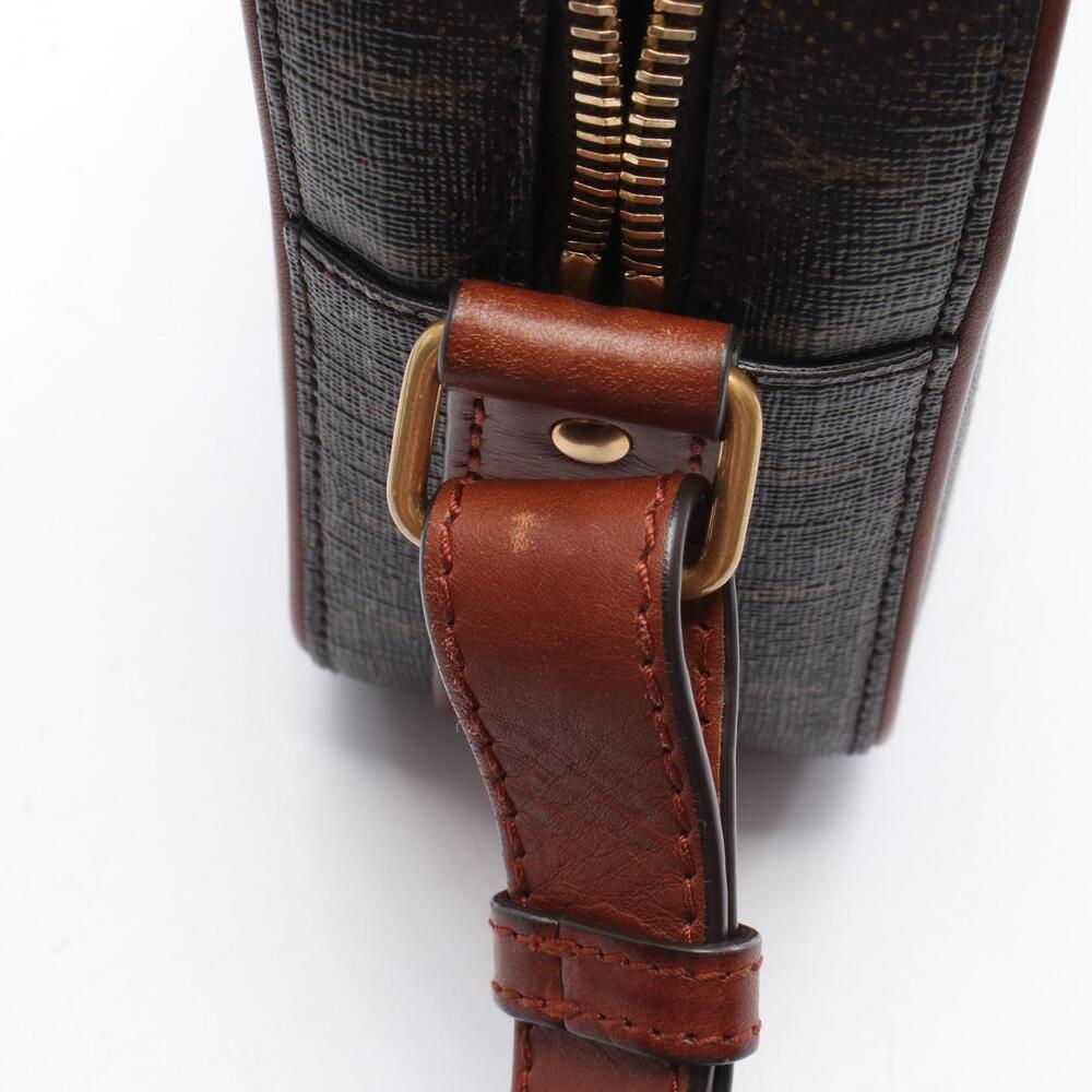 Saint Laurent Monogram Camera Bag Shoulder Canvas Leather Brown - Picture 7 of 7
